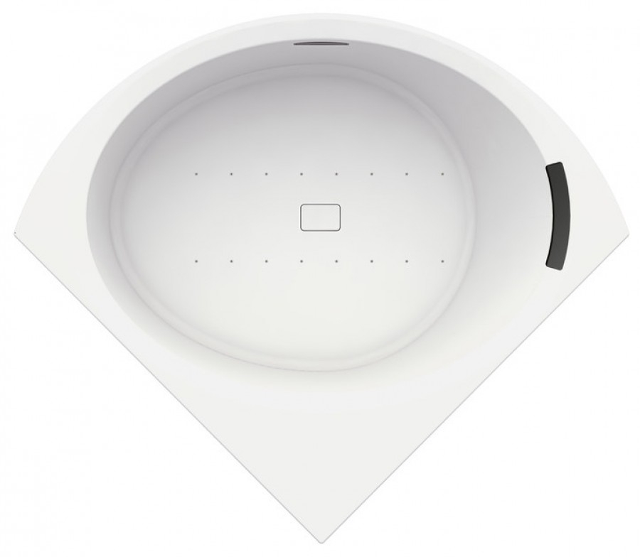 Bain Divina 140/140 avec balnéo et tablier blanc mat – Image 2